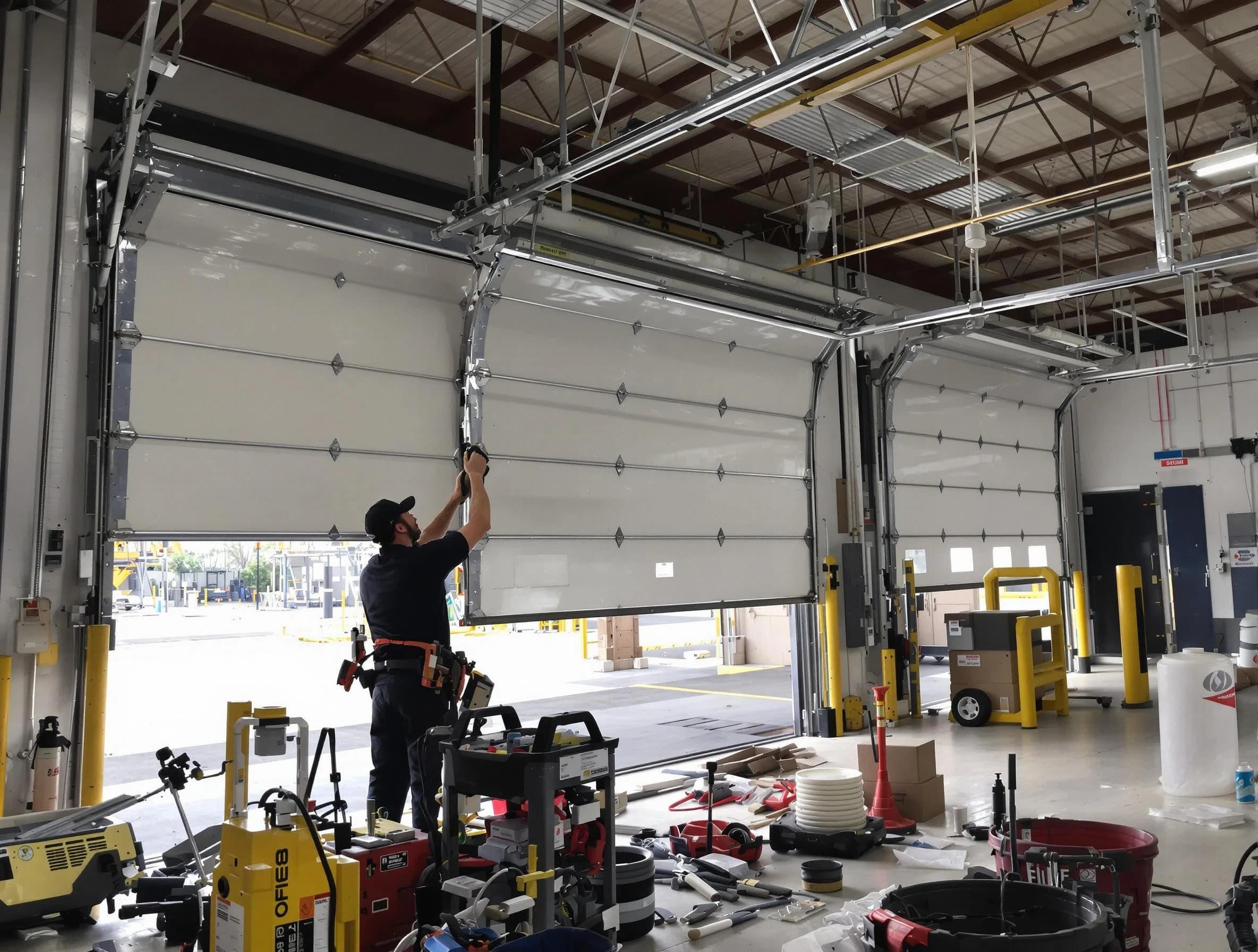 Dickson Garage Door Repair technician performing commercial garage door repair in Dickson