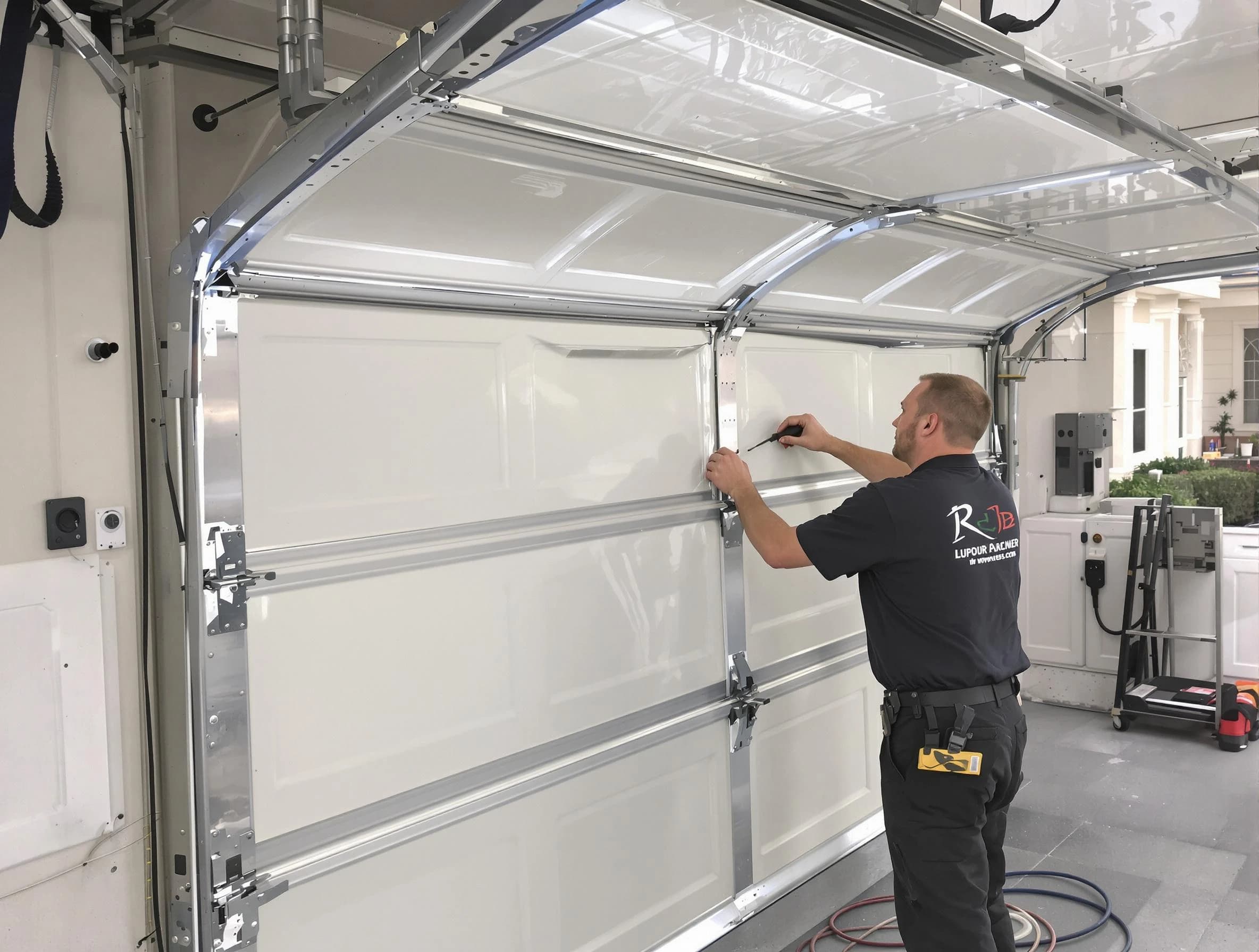 Dickson Garage Door Repair professional performing panel repair in Dickson